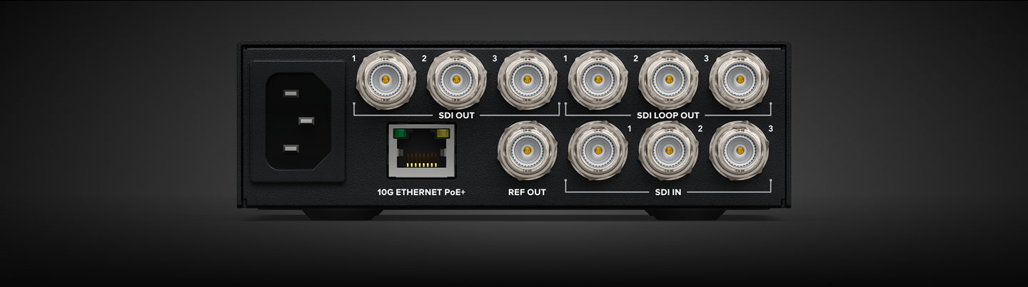 Professional 3G-SDI Outputs with 16 Channel Embedded Audio