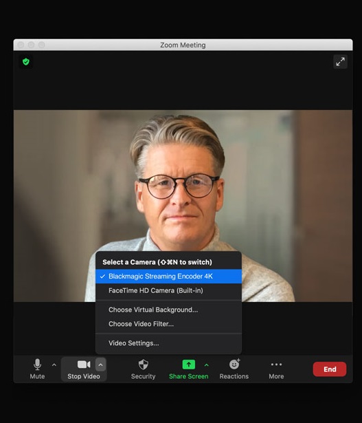 USB Webcam Output for Video Software