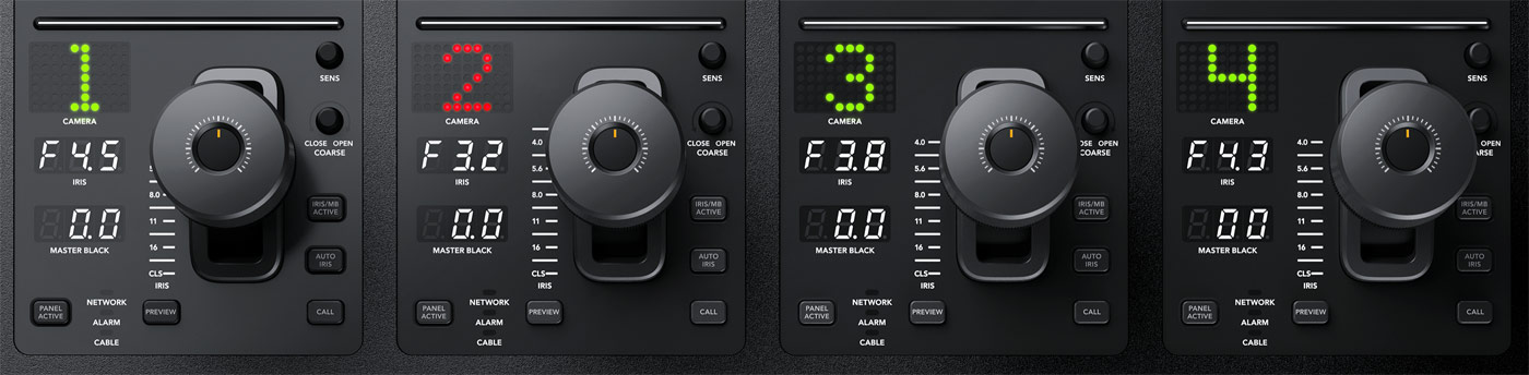 Lens and Iris Controls